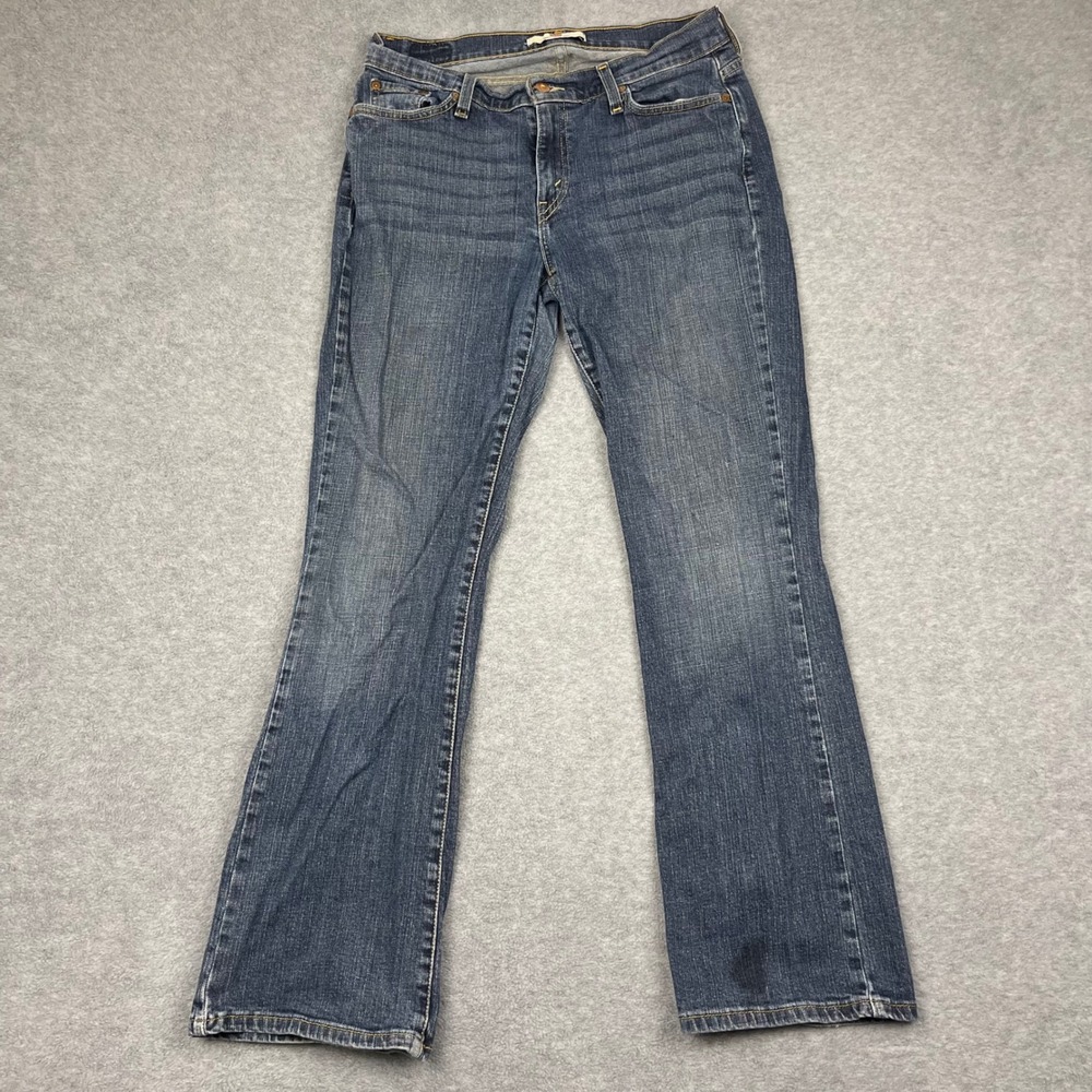 Levi Jeans Womens 12 M Blue 529 Curvy Boot Mid Rise Stretch Denim Casual